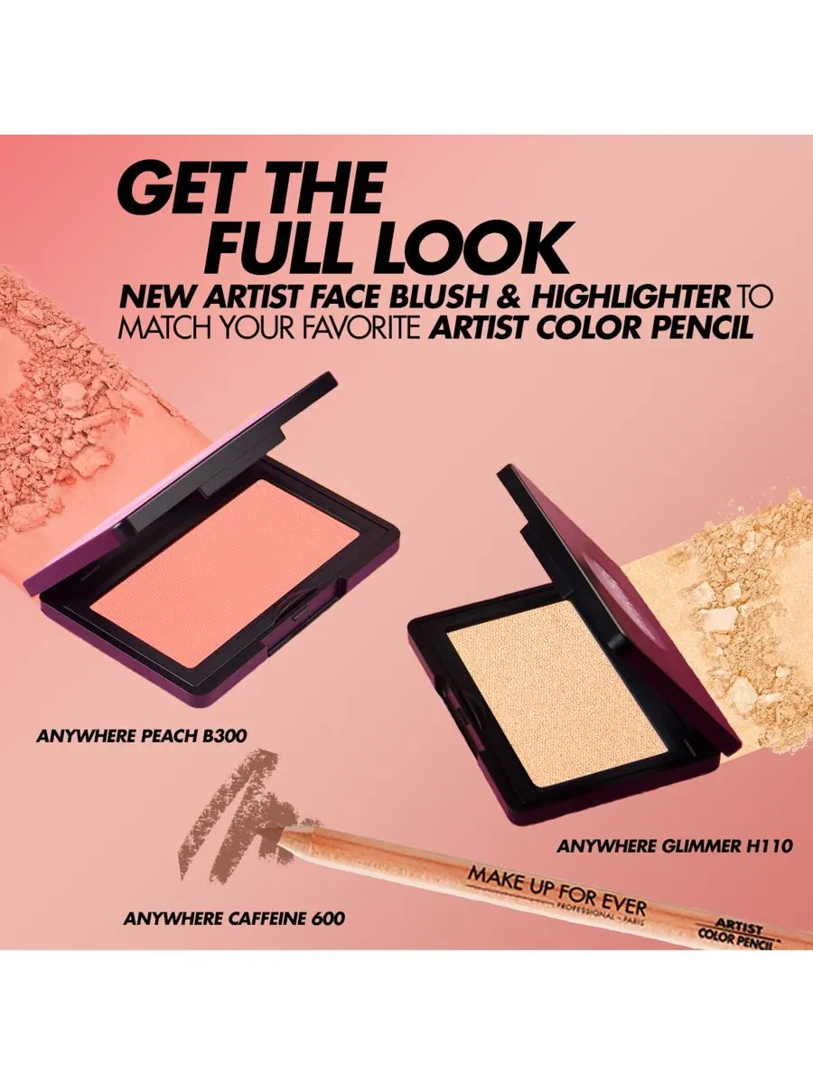 Стойкий пудровый хайлайтер Artist Longwear Skin-Fusing Powder Highlighter MAKE UP FOR EVER — изображение 4 из 9