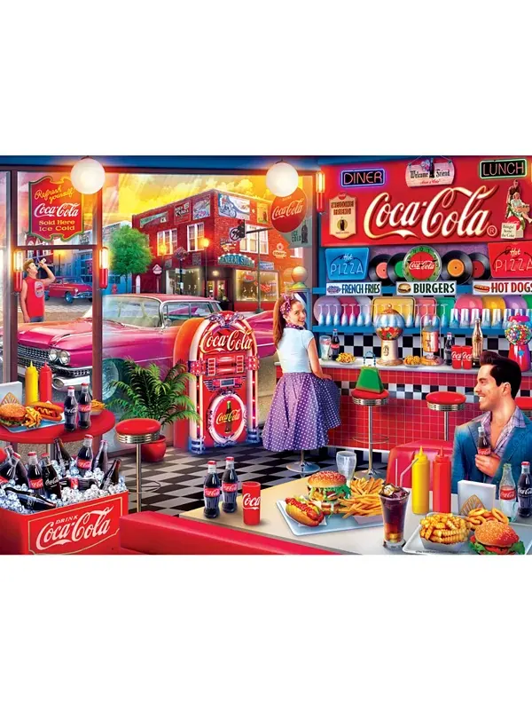 Шедевры Coca-Cola - Газированный автомат, пазл Ez Grip из 300 деталей Masterpieces Puzzles — изображение 2 из 3
