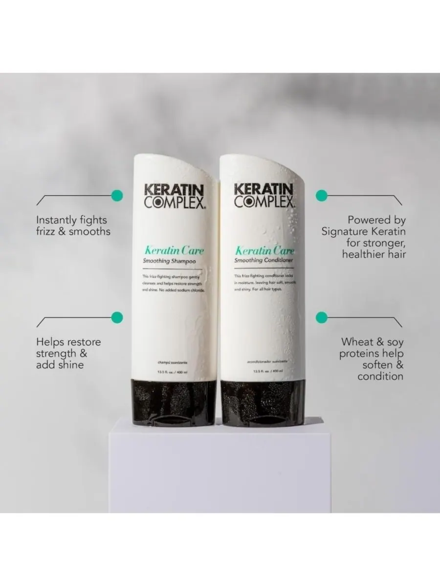 Шампунь для разглаживания волос с кератином, 13,5 унций Keratin Complex — изображение 4 из 5