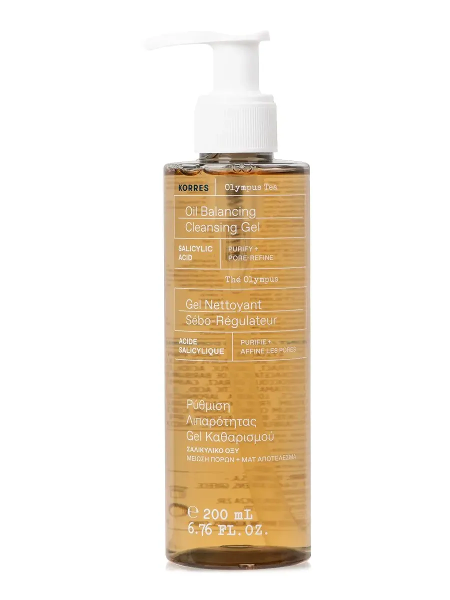 Гель для умывания Korres — Очищающий гель Olympus Tea Oil Balancing Cleansing Gel