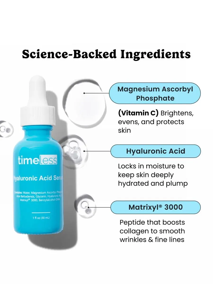 Сыворотка Timeless Skin Care — С витамином С + пептидами + гиалуроновой кислотой — изображение 2 из 7