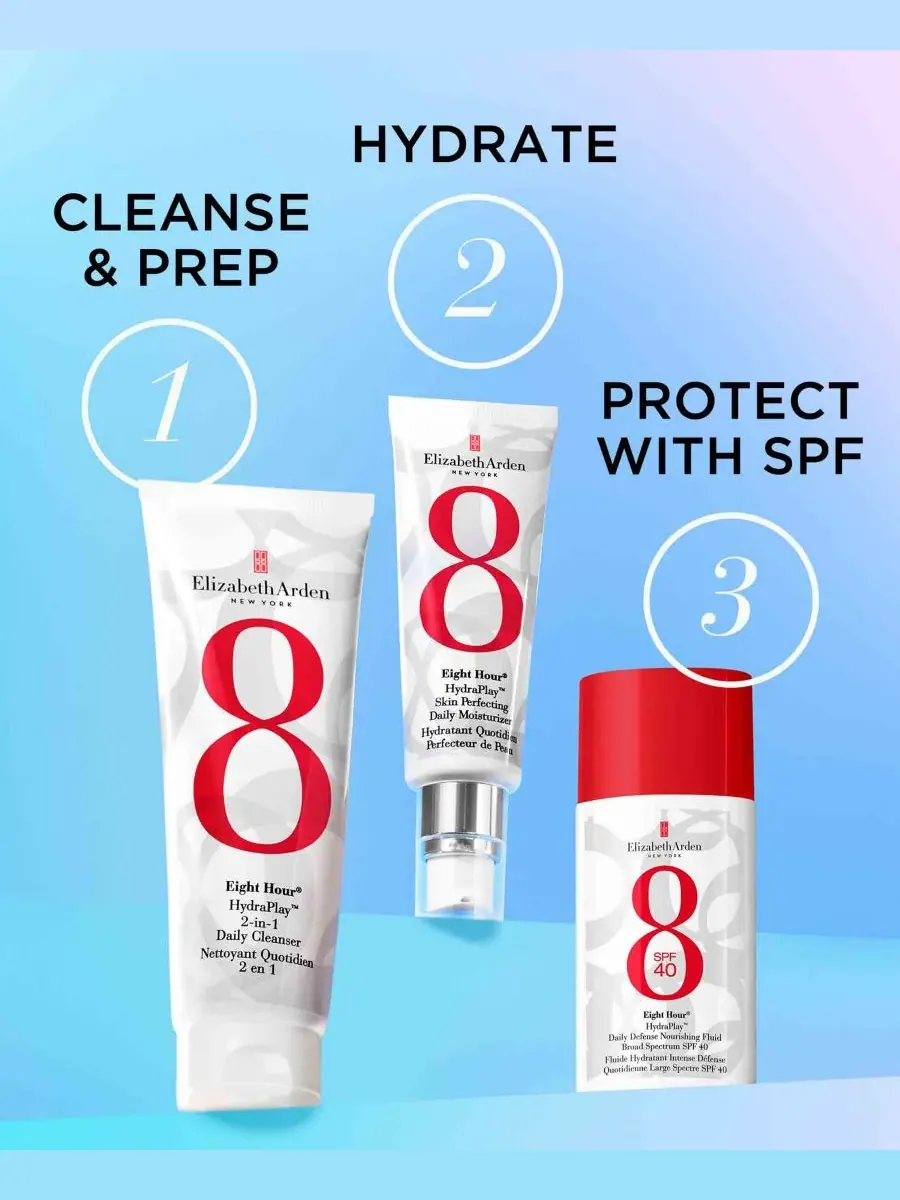 Флюид Elizabeth Arden — Очищающее средство Eight Hour HydraPlay -в-1 для ежедневного применения — изображение 8 из 10