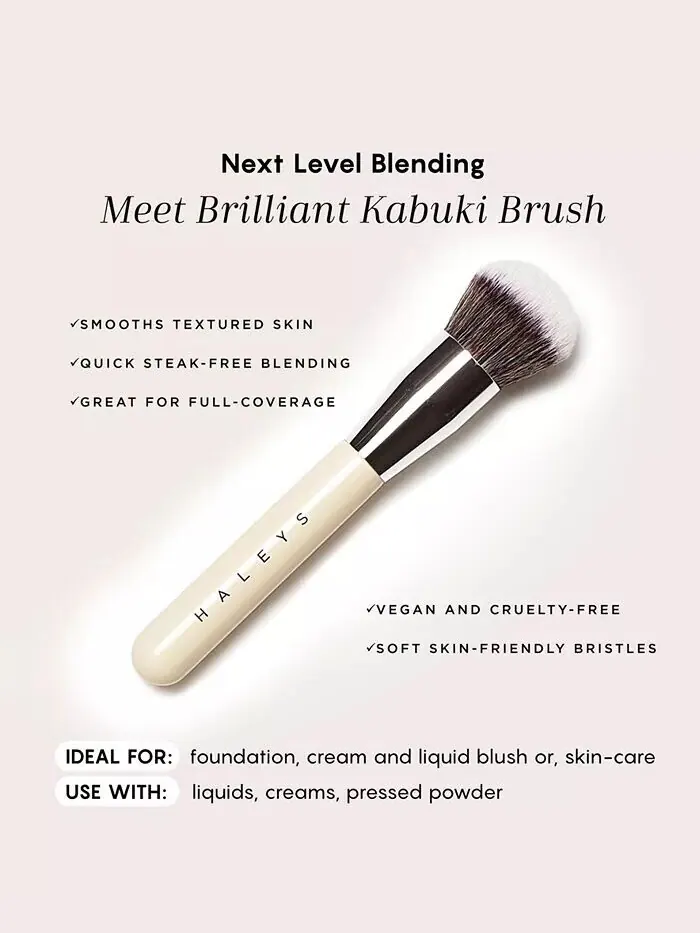 Блестящая кисть кабуки Haleys Beauty — изображение 5 из 8