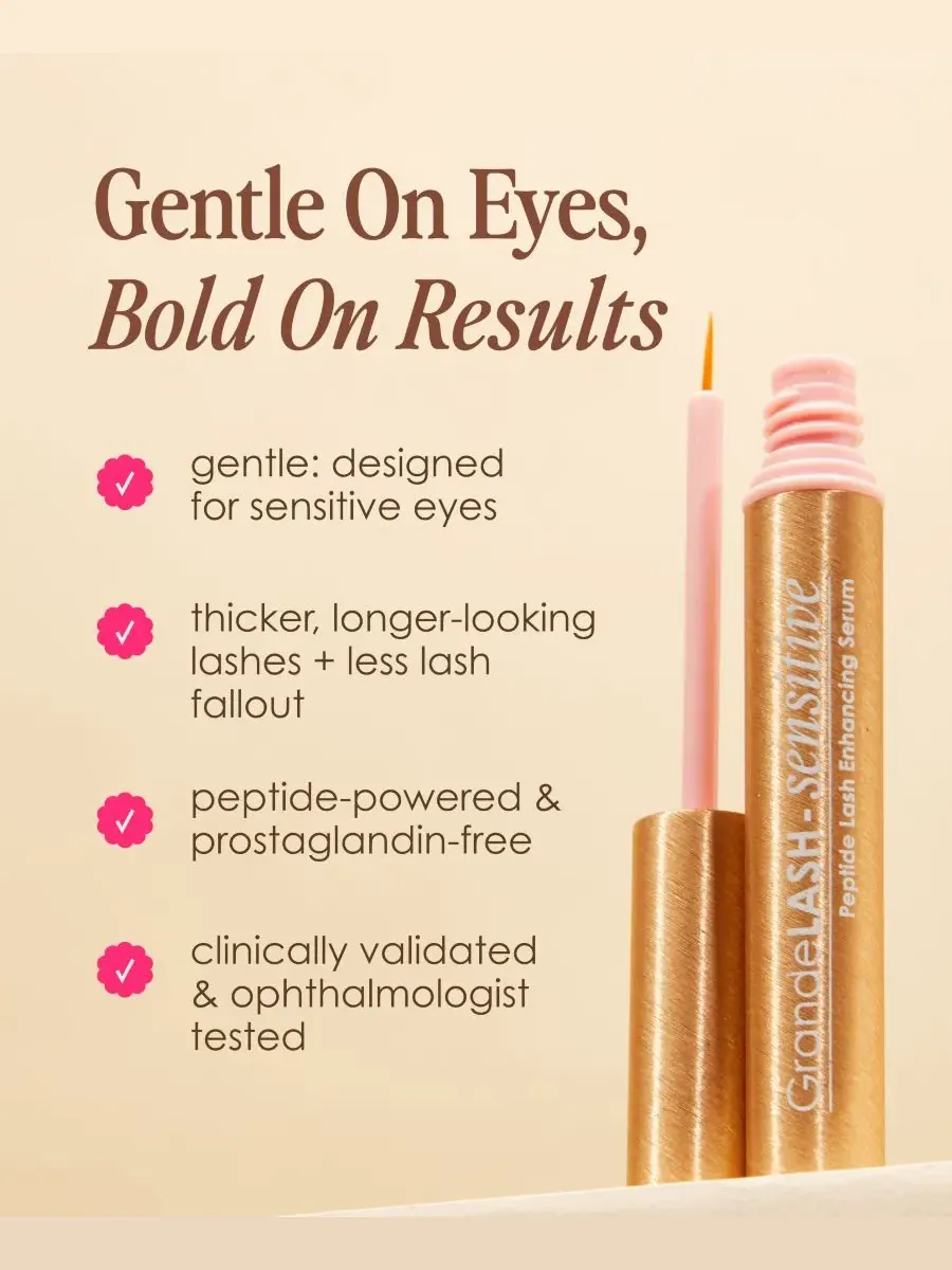 Grande Cosmetics Сыворотка для роста ресниц с пептидами для чувствительной кожи головы — изображение 2 из 8