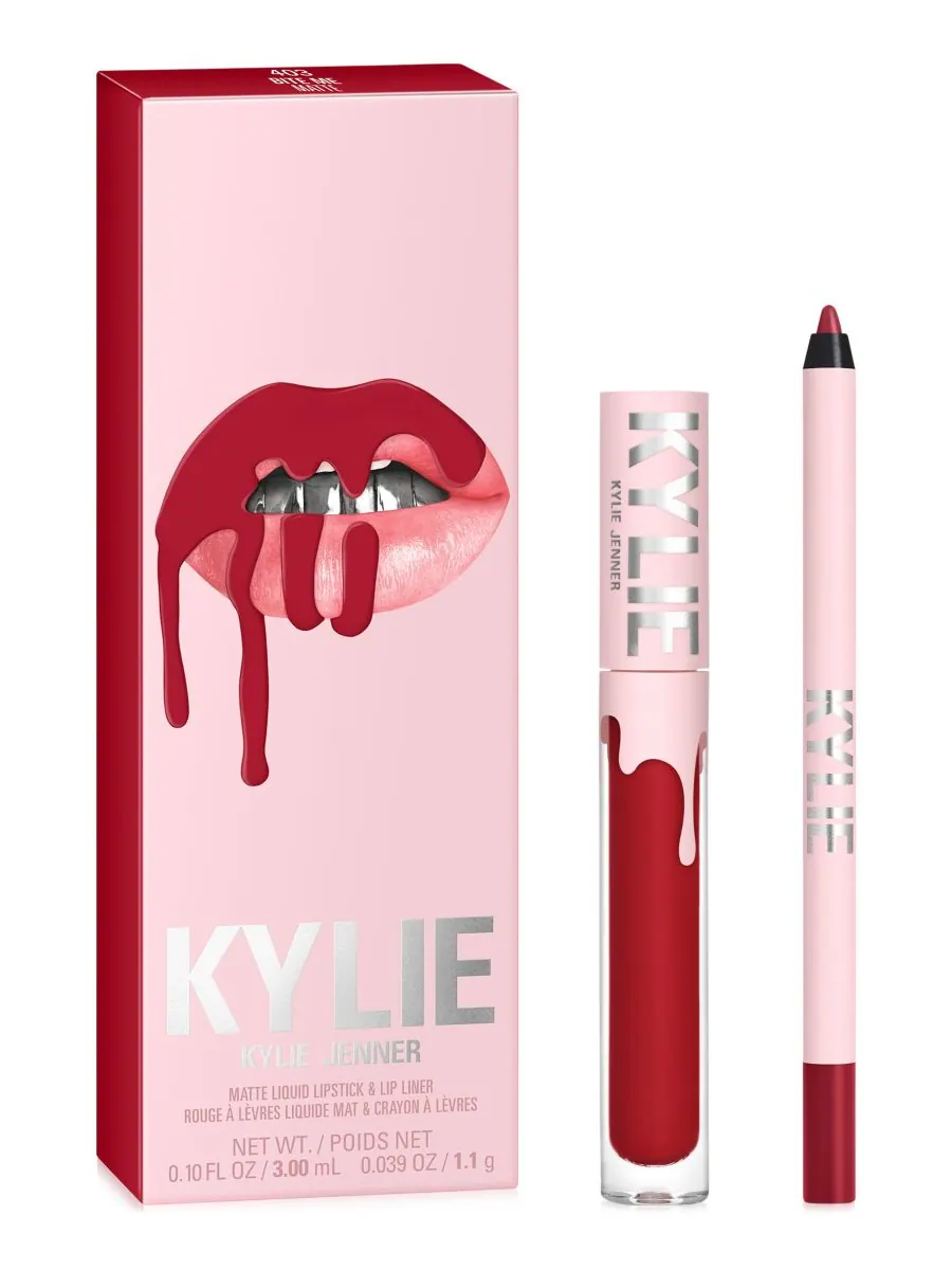 Набор из 2 матовых помад Kylie Cosmetics, цвет 403 bite me — изображение 1 из 8