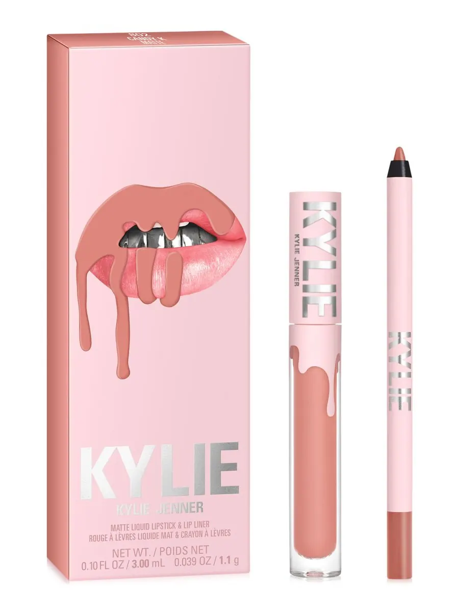 Набор из 2 матовых помад Kylie Cosmetics, цвет 802 candy k — изображение 1 из 8