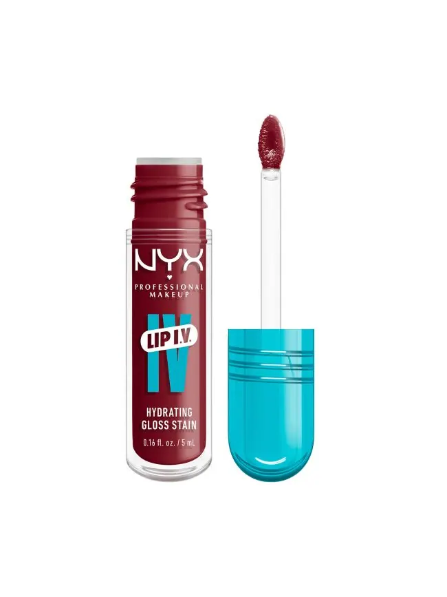 Увлажняющий блеск для губ NYX Professional Makeup Lip I.V. Hydrating Gloss Stain, Blush Rush, 5 мл — изображение 2 из 4