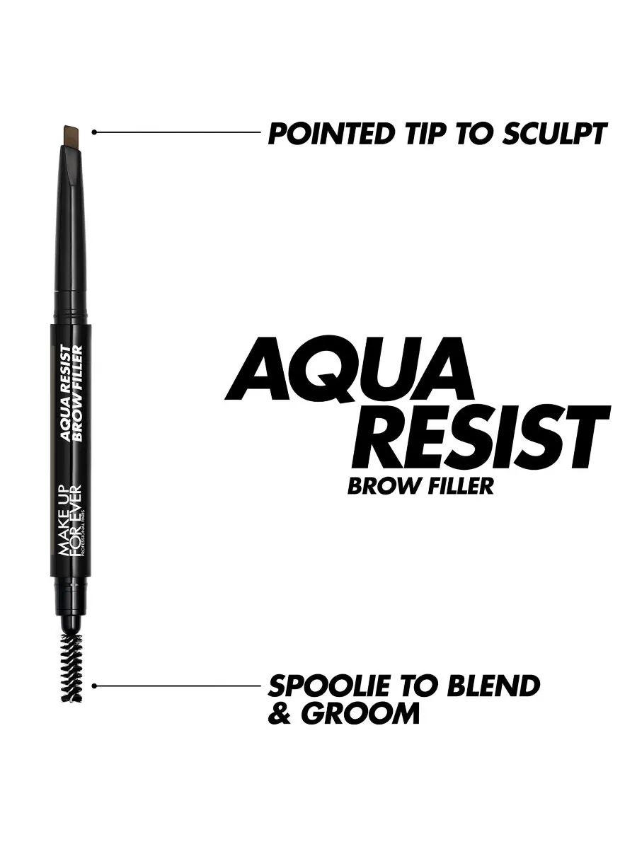 Водостойкий карандаш для бровей Aqua Resist Brow Filler MAKE UP FOR EVER, цвет 40 — изображение 4 из 5