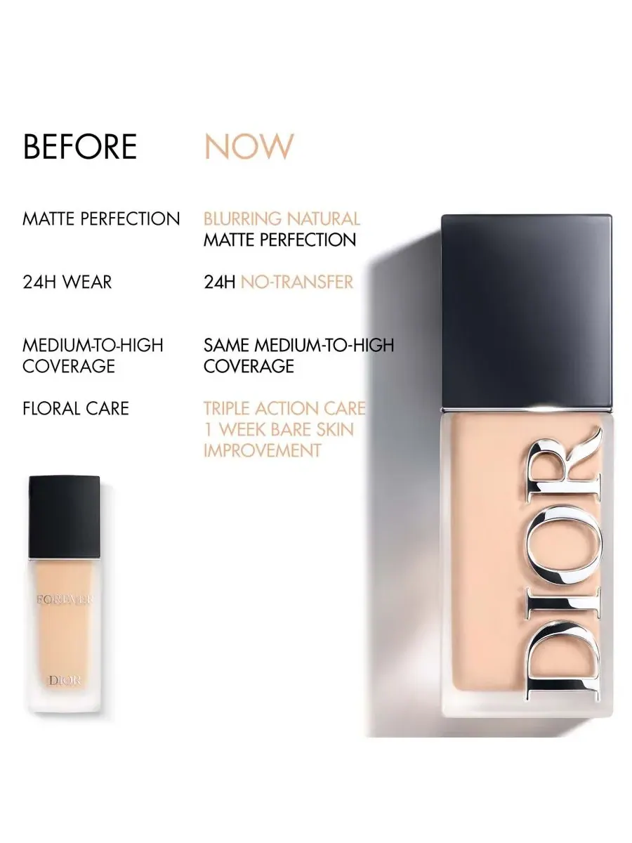 Тональный крем Forever Skin Wear Blurring Matte Foundation, SPF 20 DIOR, 4 warm оливковый — изображение 2 из 10