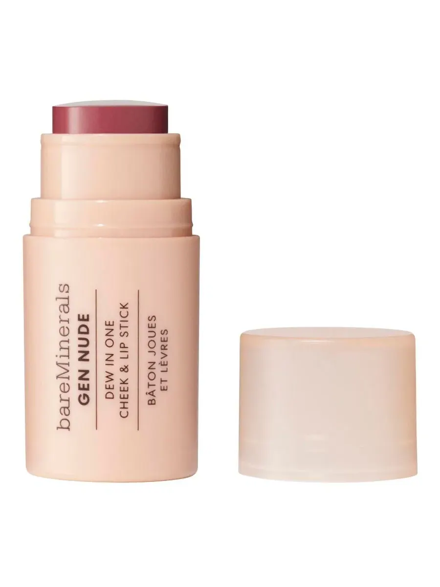 Тинт для губ и щек GEN NUDE Dew in One Lip and Cheek Stick, 0.16 oz bareMinerals, Berry Me In Merlot — без цвета