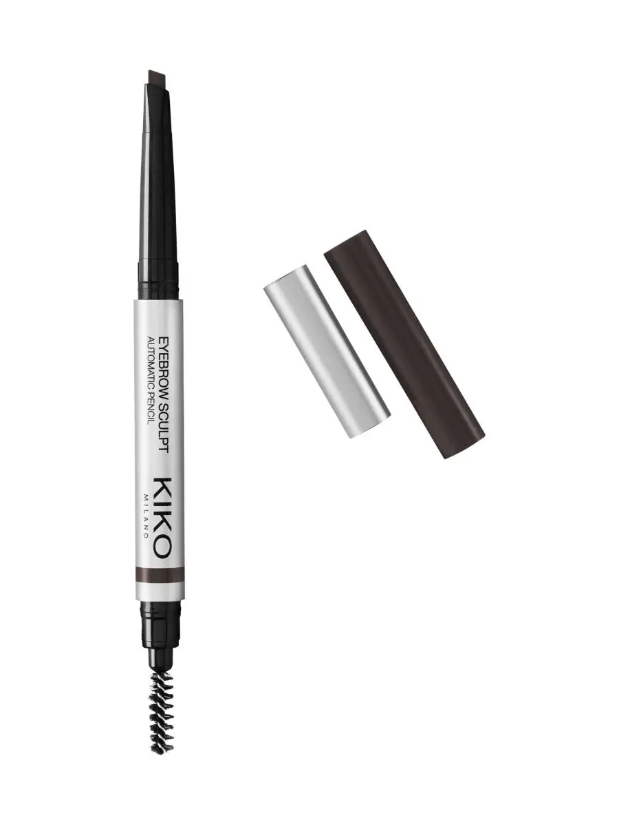 Автоматический карандаш для бровей с кисточкой, 0,3 г, Eyebrow Sculpt KIKO Milano, 06 Blackhaired