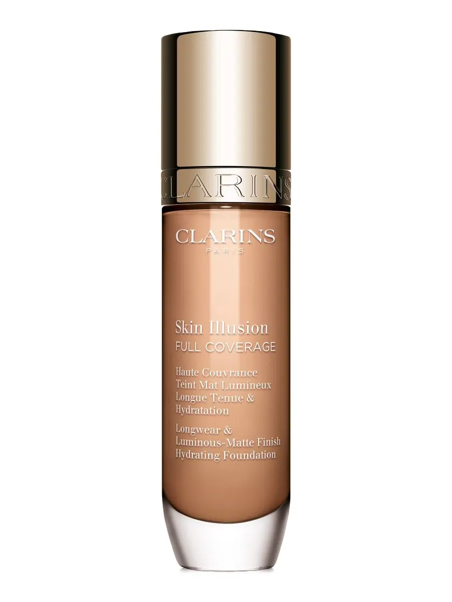 Тональный крем Skin Illusion с полным покрытием и длительной стойкостью Clarins, цвет 107c — изображение 1 из 8