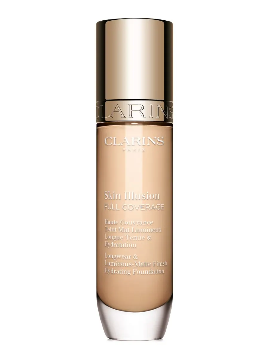 Тональный крем Skin Illusion с полным покрытием и длительной стойкостью Clarins, цвет 100.4n — изображение 1 из 7