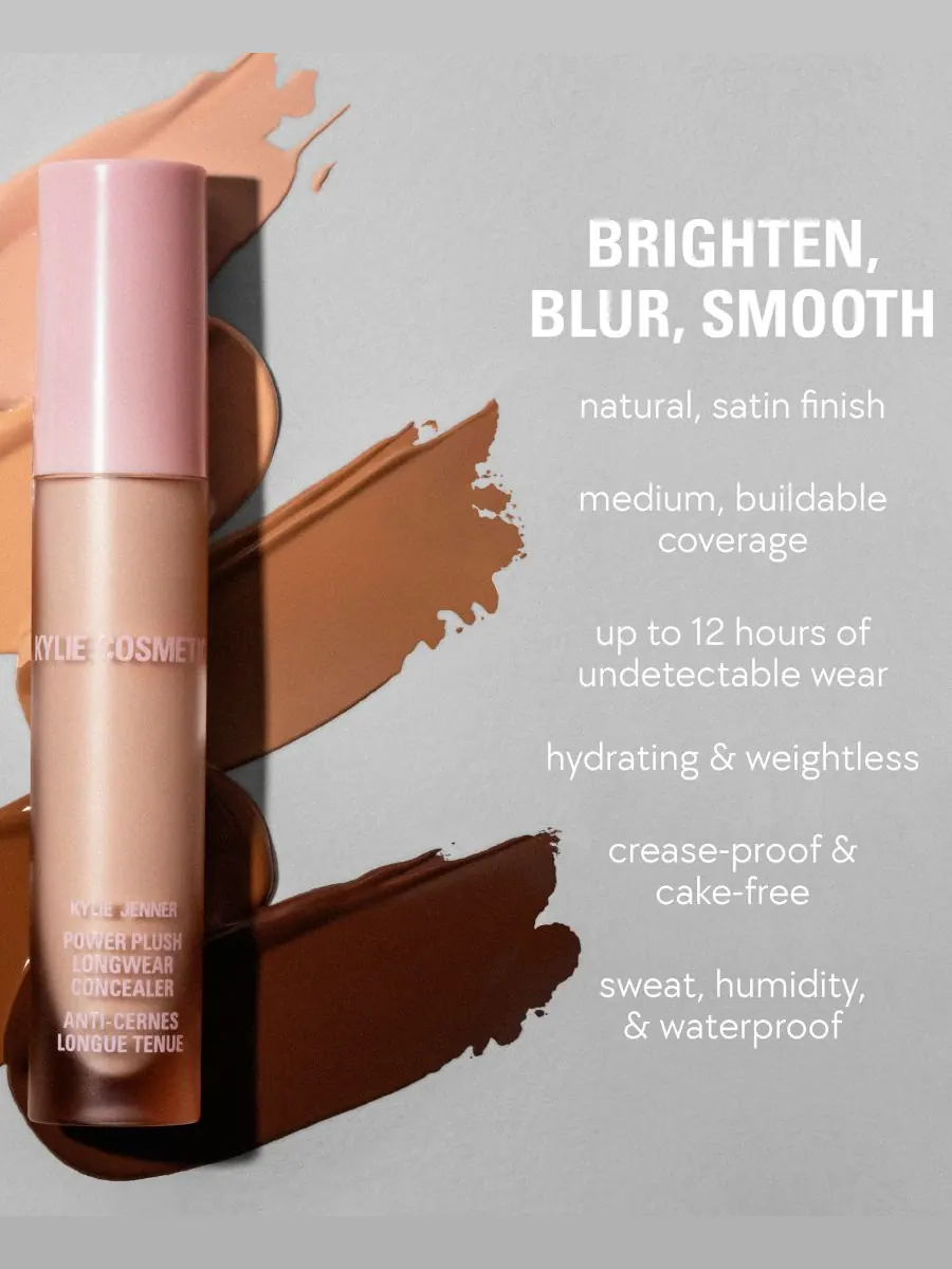 Стойкий консилер Power Plush, 0,16 унции Kylie Cosmetics, цвет 10wn — изображение 9 из 10