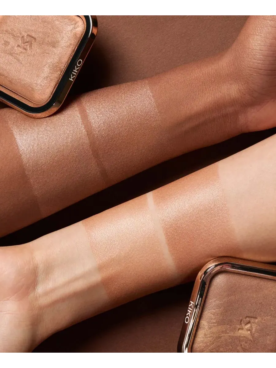 Компактный бронзер-пудра Silky Glow Baked Powder Bronzer KIKO Milano, 01 Warm Sienna — изображение 4 из 4