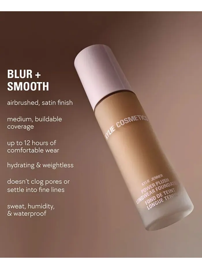 Тональный крем Power Plush Longwear Foundation, 1 унция Kylie Cosmetics, цвет 10.5N — изображение 10 из 11