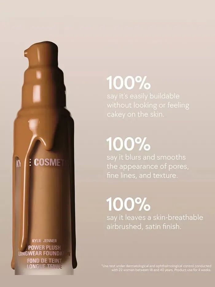 Тональный крем Power Plush Longwear Foundation, 1 унция Kylie Cosmetics, цвет 5N — изображение 8 из 12