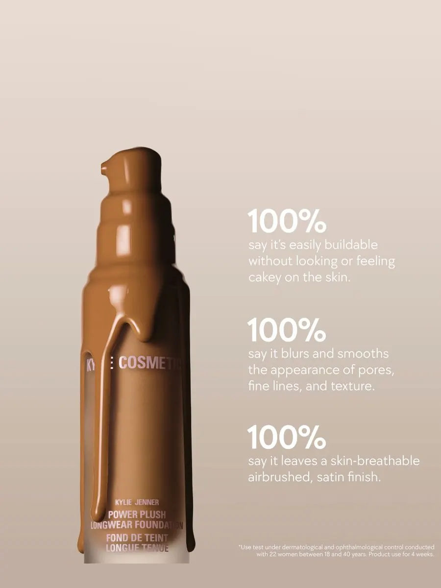 Тональный крем Power Plush Longwear Foundation, 1 унция Kylie Cosmetics, цвет 7n — изображение 8 из 10