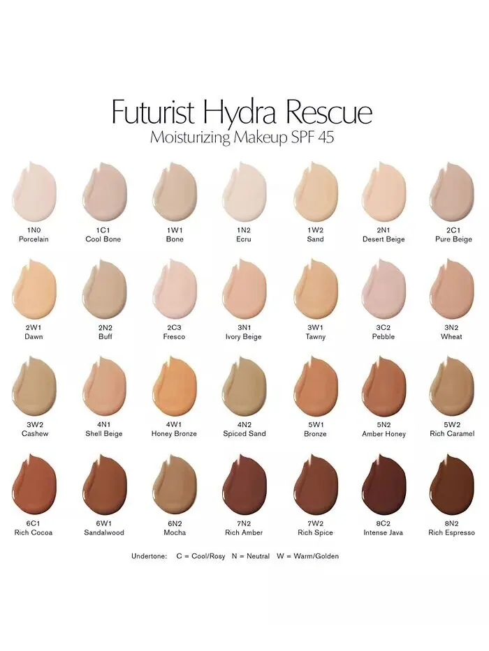 Тональный крем Estee Lauder Futurist Hydra Rescue SPF45, 6N1 Mocha, увлажняющий, сияющий финиш — изображение 2 из 5