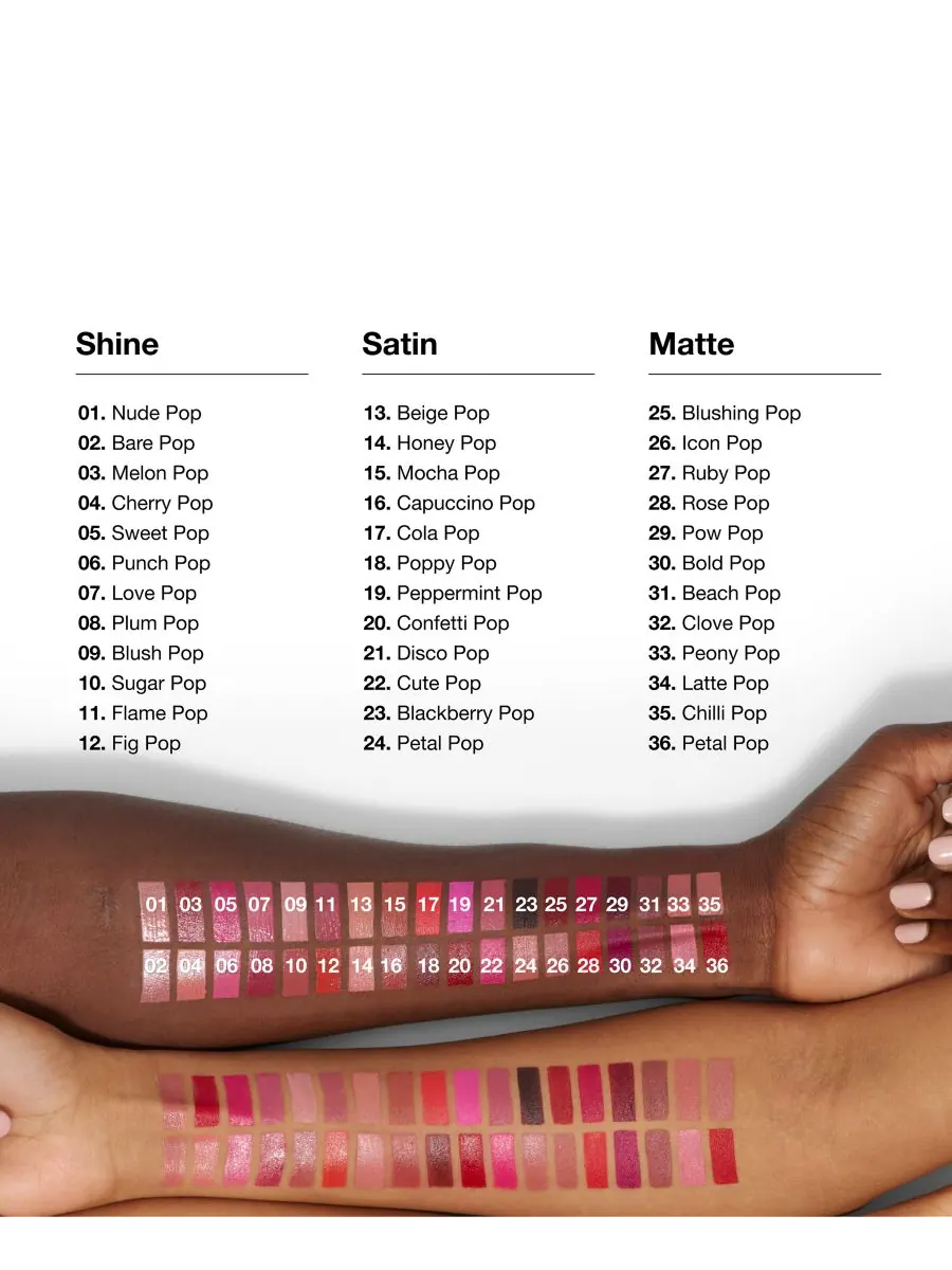 Помада Pop Longwear Satin Lipstick, 0,14 унции Clinique, цвет cappuccino pop — изображение 6 из 10