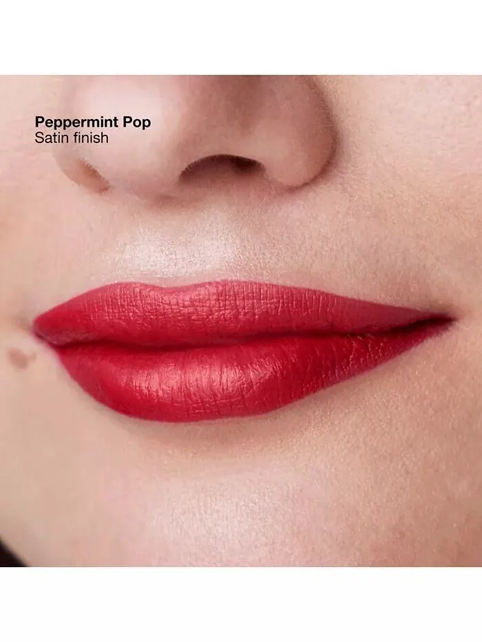 Атласная губная помада Pop Longwear, 0,14 унции Clinique, цвет Peppermint Pop — изображение 3 из 12