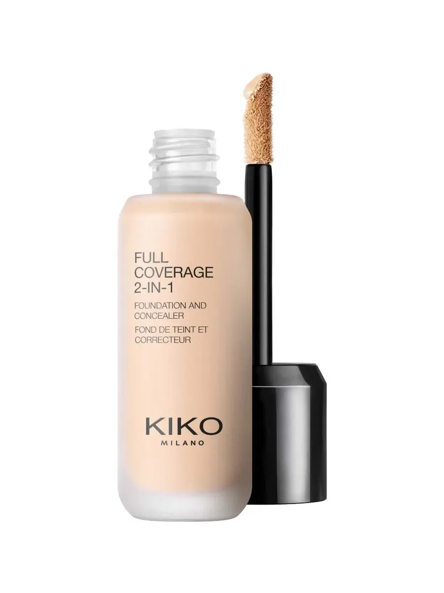 Тональный крем-консилер Full Coverage 2-In-1, 0,85 унц. (24 г) KIKO Milano, Wr01 — изображение 1 из 5