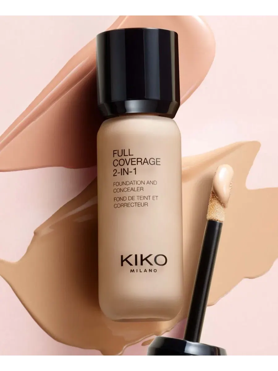 Тональный крем-консилер с полным покрытием Full Coverage 2-In-1 KIKO Milano, N25 — изображение 3 из 5