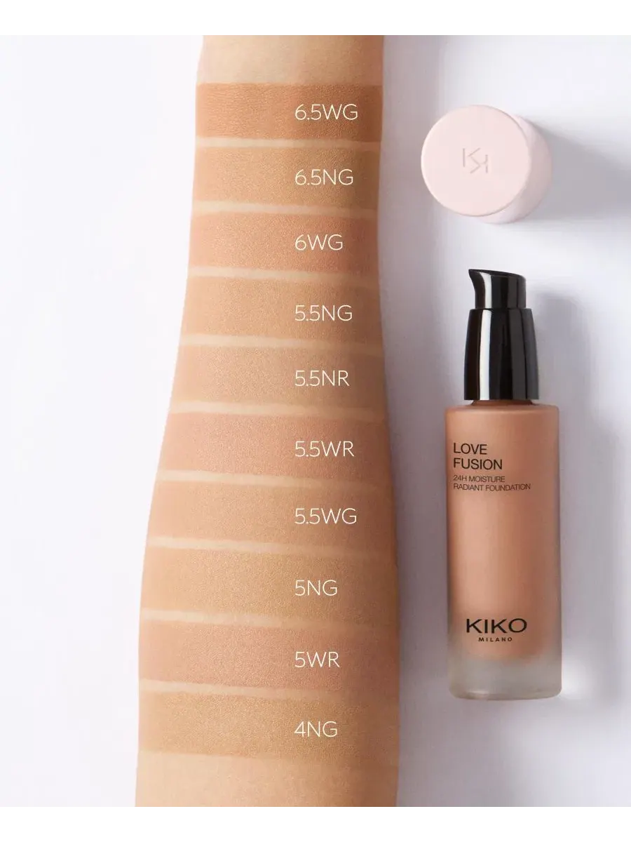 Тональный крем с увлажняющим эффектом, 30 мл, Love Fusion KIKO Milano, 6.5Ng — изображение 4 из 7