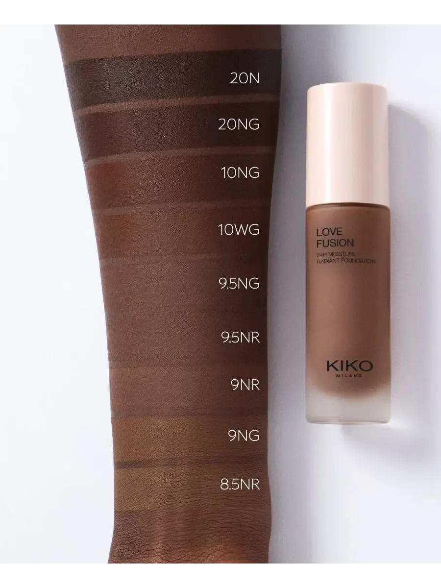 Тональный крем с увлажняющим эффектом, 30 мл, Love Fusion KIKO Milano, 20Ng — изображение 5 из 8