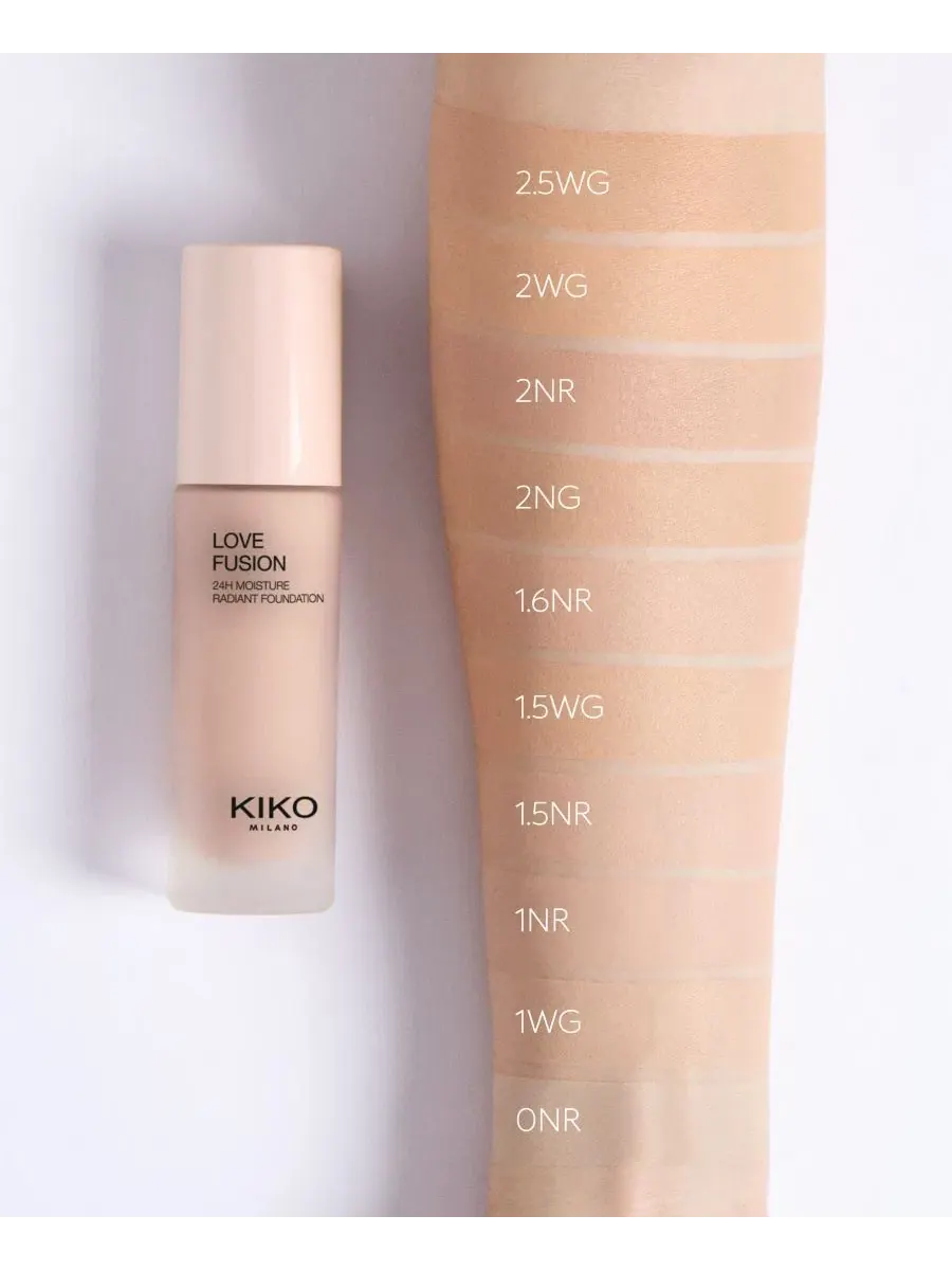 Тональный крем с эффектом сияния 30 мл Love Fusion KIKO Milano, 1.5Nr — изображение 5 из 8
