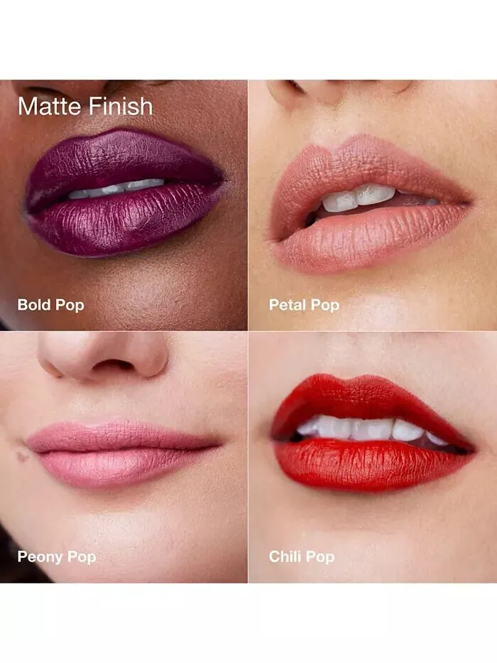 Матовая губная помада Pop Longwear, 0,14 унции Clinique, цвет Peony Pop — изображение 8 из 12