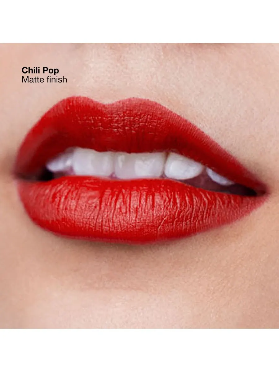 Помада Pop Longwear Matte Lipstick, 0,14 унции Clinique, цвет chili pop — изображение 3 из 10