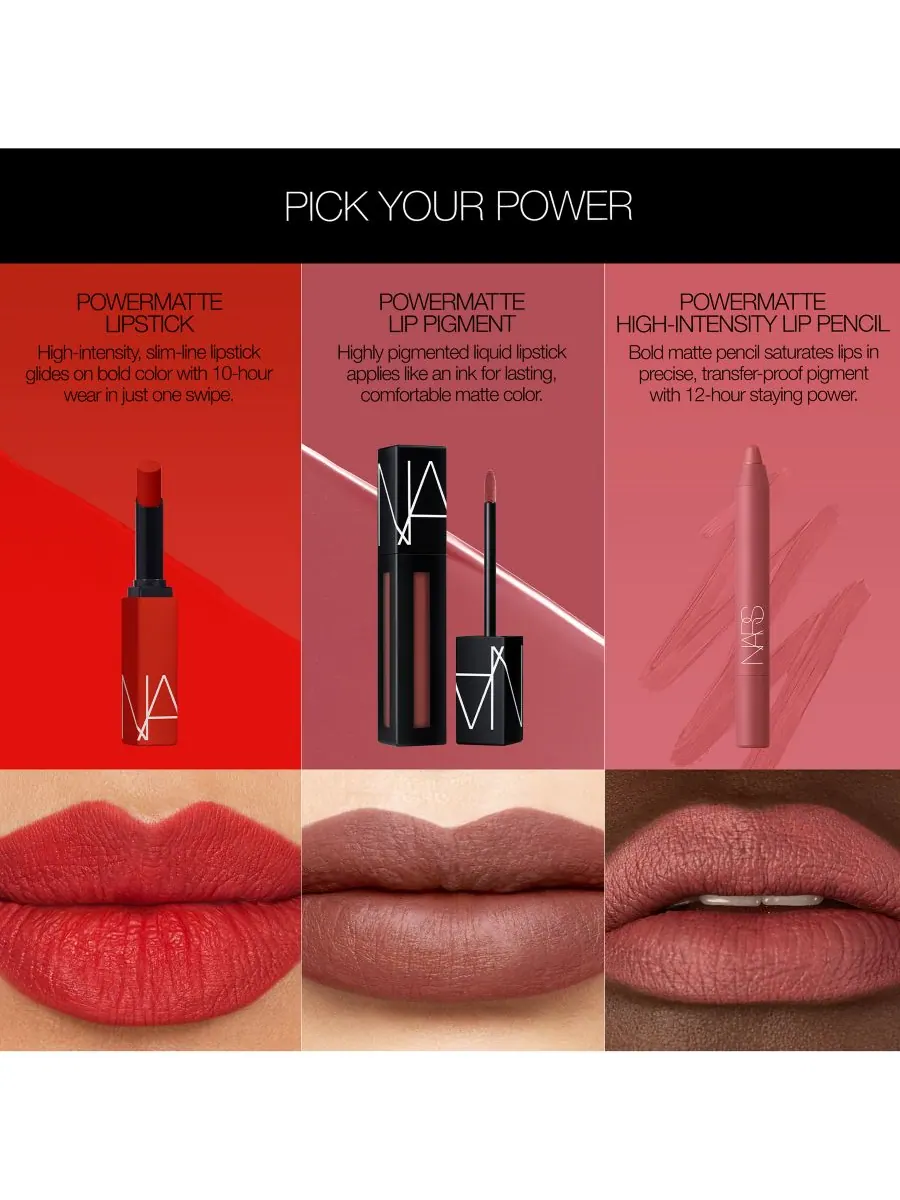 Карандаш для губ Powermatte High-Intensity NARS, цвет 172 all night long — изображение 9 из 10