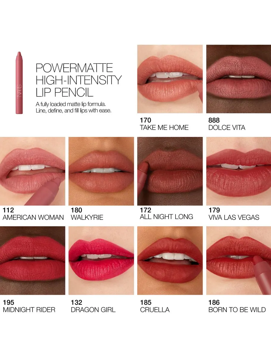 Карандаш для губ Powermatte High-Intensity NARS, цвет 172 all night long — изображение 10 из 10