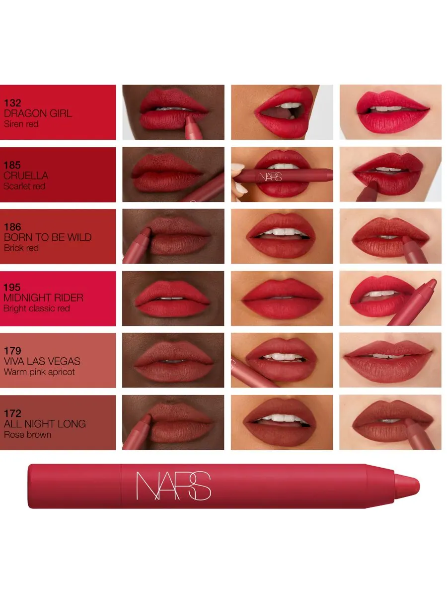 Карандаш для губ Powermatte High-Intensity NARS, цвет 112 american woman — изображение 7 из 10