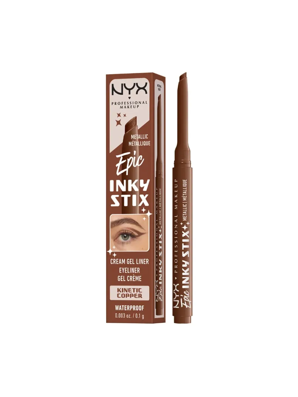 Кремово-гелевая водостойкая подводка для глаз Nyx Professional Makeup Epic Inky Stix, Kinetic — изображение 1 из 3