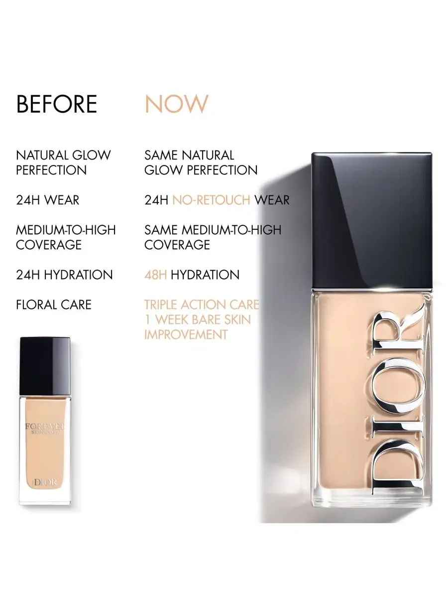 Тональный крем Forever Skin Glow, SPF 25 DIOR, 5 Warm — изображение 2 из 10
