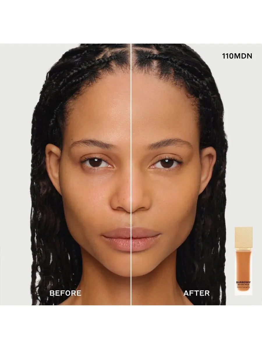 Тональный крем Beyond Wear Perfecting Matte Foundation, 1 унция Burberry, 110 Medium Deep Neutral — изображение 3 из 10