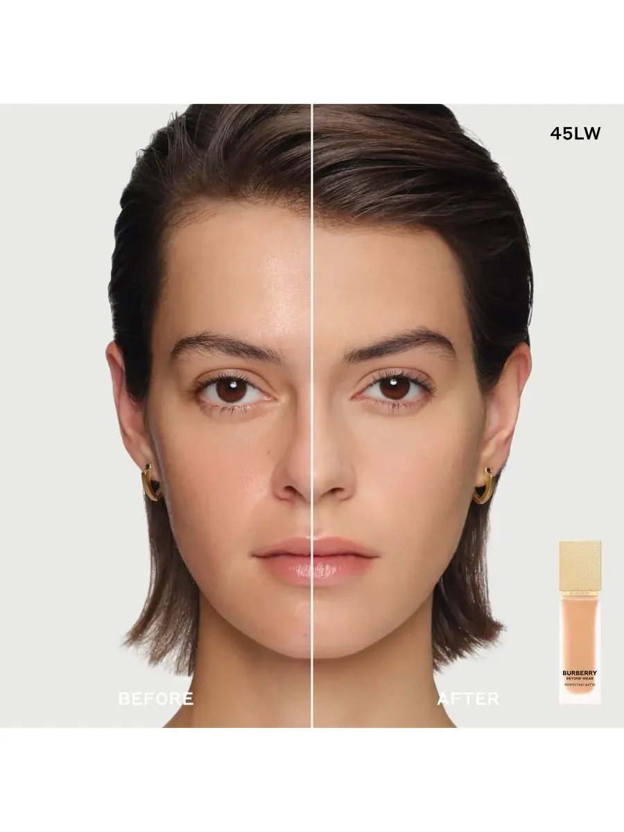 Тональный крем Beyond Wear Perfecting Matte Foundation, 1 унция Burberry, 45 светлый-warm — изображение 3 из 10