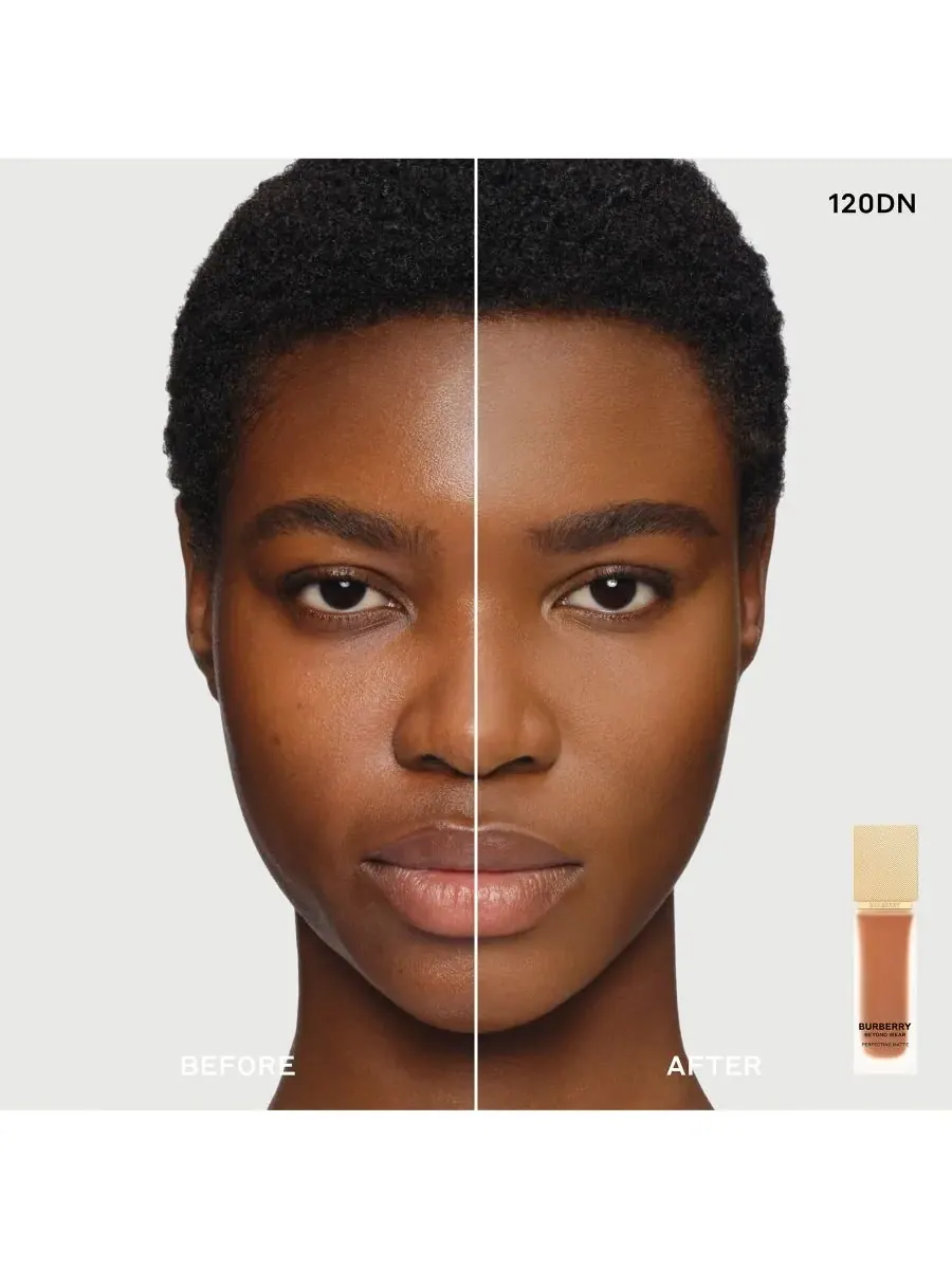 Тональный крем Beyond Wear Perfecting Matte Foundation, 1 унция Burberry, 120 Deep Neutral — изображение 3 из 10