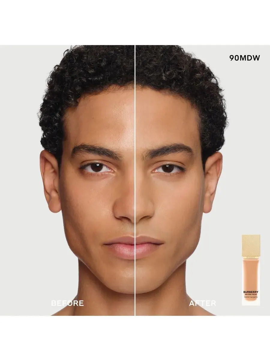 Тональный крем Beyond Wear Perfecting Matte Foundation, 1 унция Burberry, 90 Medium Deep Warm — изображение 3 из 10