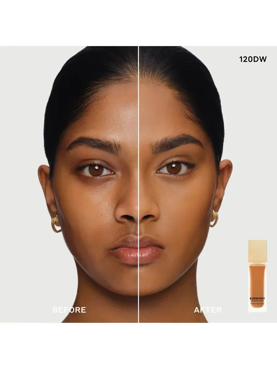 Тональный крем Beyond Wear Perfecting Matte Foundation, 1 унция Burberry, 120 Deep Warm — изображение 3 из 10