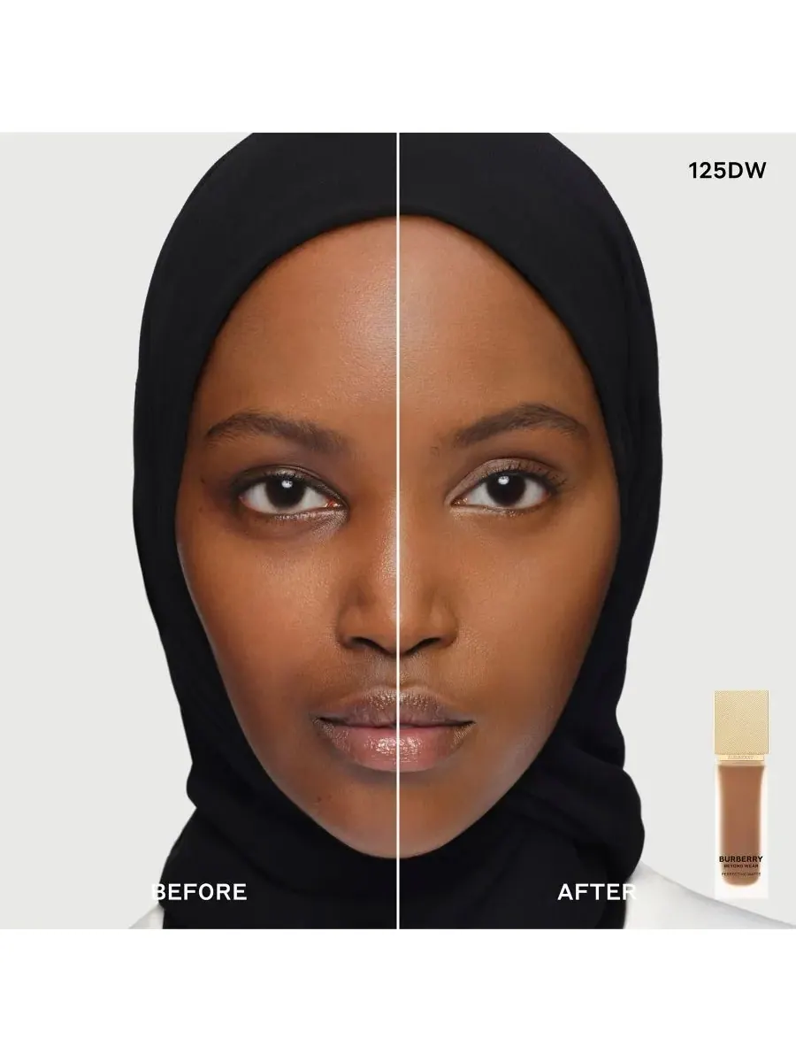 Тональный крем Beyond Wear Perfecting Matte Foundation, 1 унция Burberry, 125 Deep Warm — изображение 3 из 10