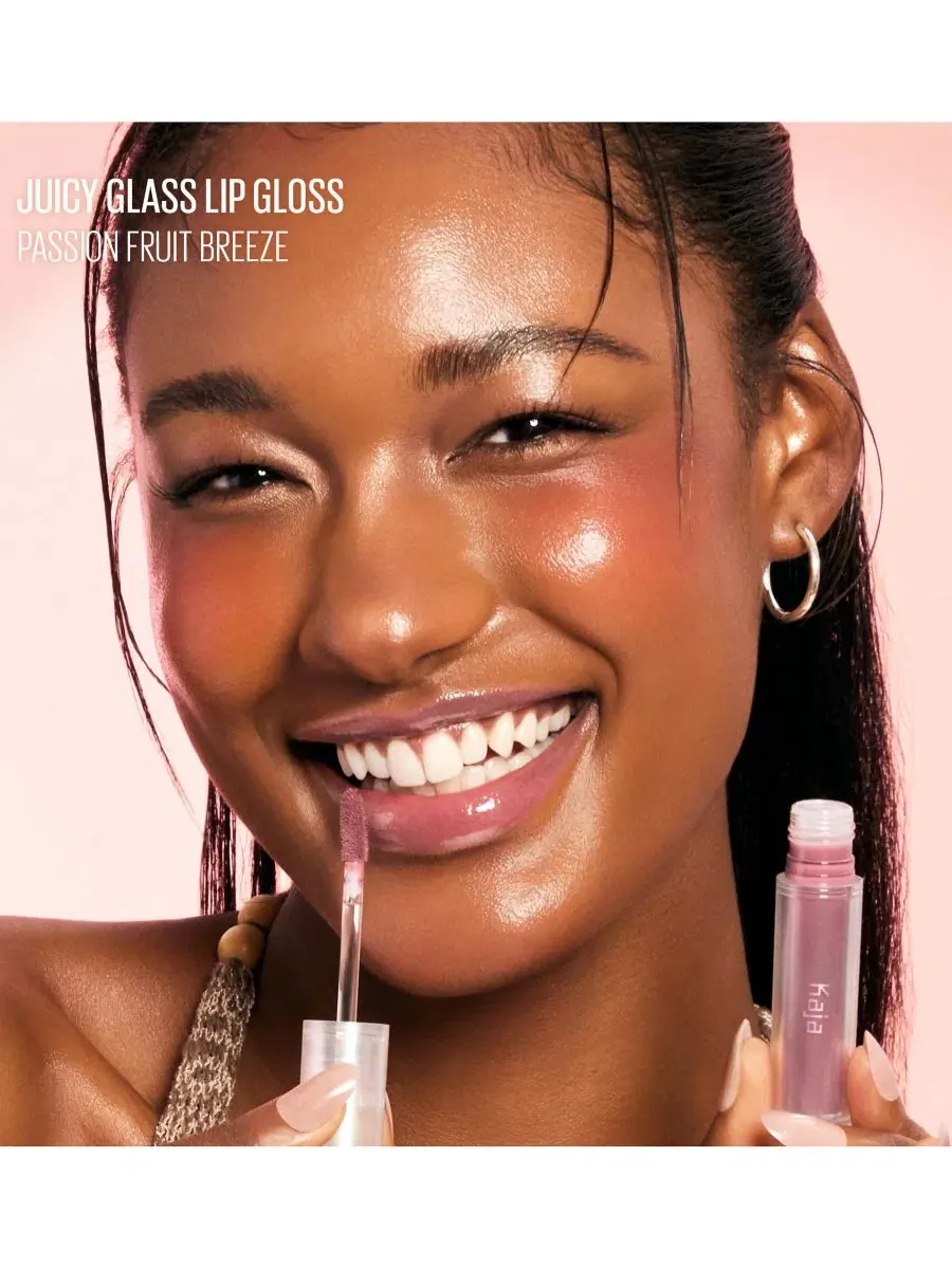 Увлажняющий и увеличивающий объем блеск для губ Juicy Glass, 4 г Kaja, passionfruit breeze — изображение 9 из 9