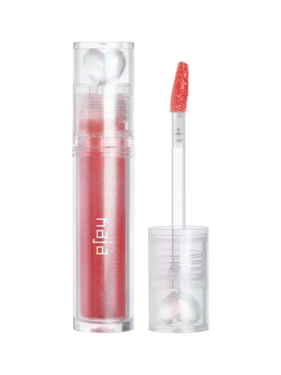 Увлажняющий и увеличивающий объем блеск для губ Juicy Glass, 4 г Kaja, strawberry sparkler