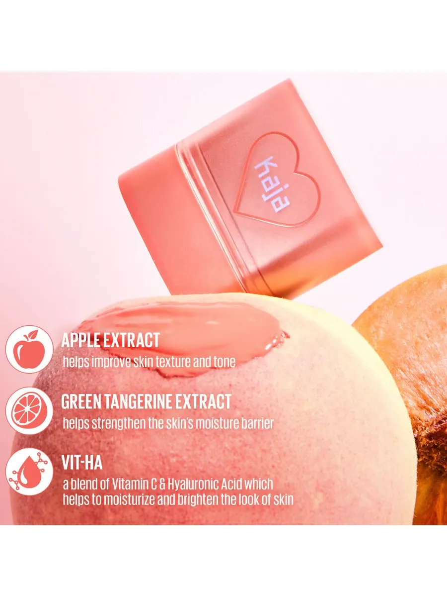 Румяна и бальзам для губ Dewy Bar Kaja, цвет peach cobbler — изображение 8 из 10