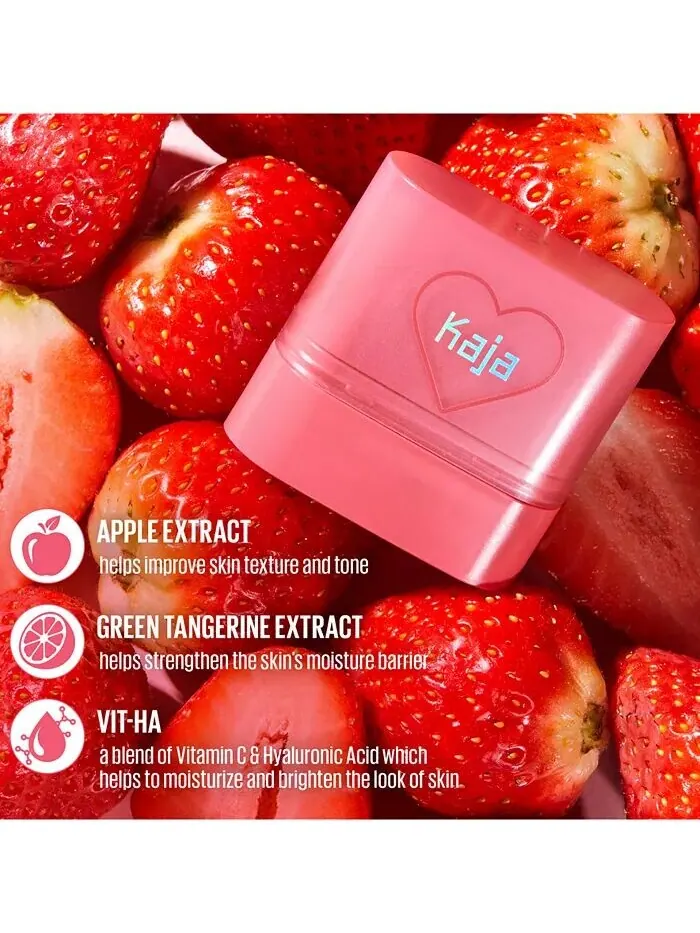 Румяна и бальзам для губ Dewy Bar Kaja, цвет STRAWBERRY SORBET — изображение 8 из 16