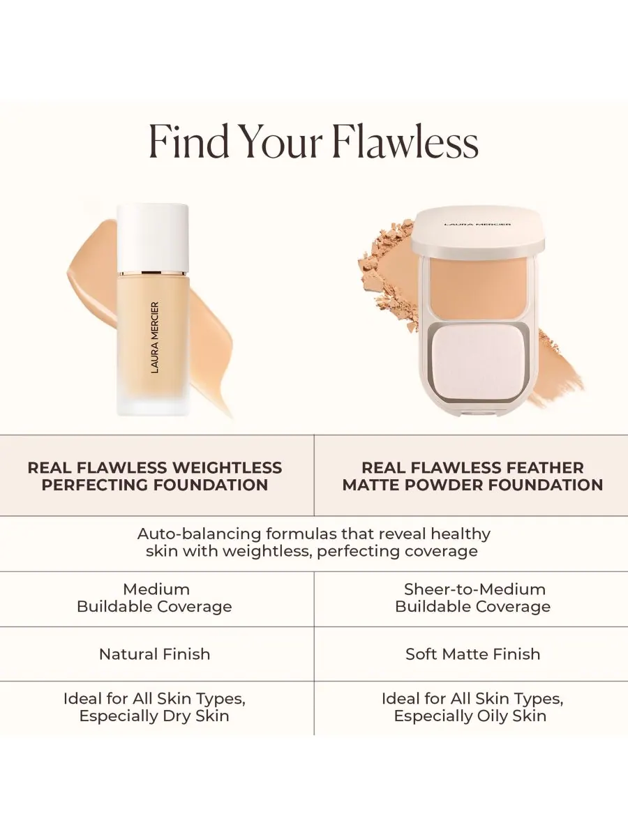 Матирующая пудра-основа Real Flawless Feather, 0,26 унции Laura Mercier, цвет 0n chantilly — изображение 10 из 10