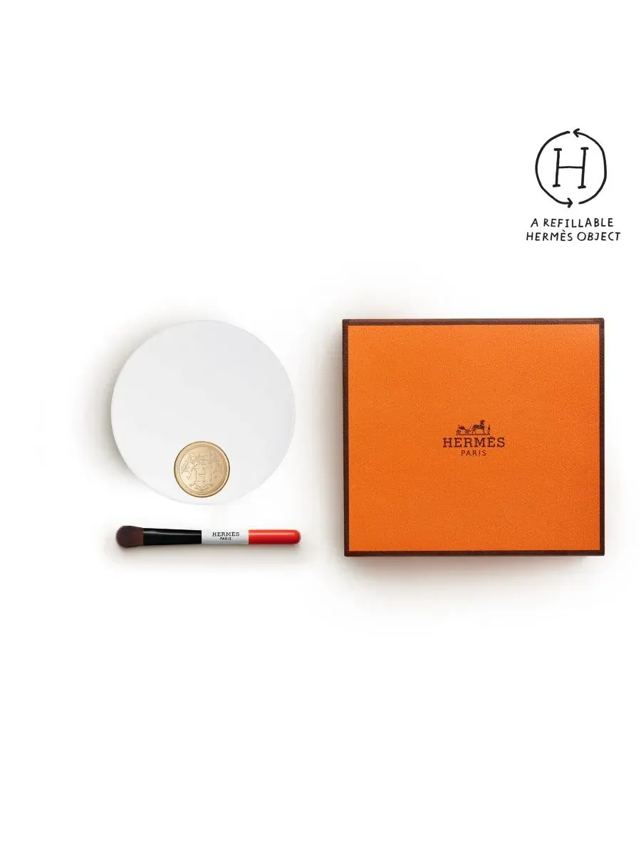 Набор пудр для век Ombres d'Hermès Powder Quartet For Eyes, 04 Ombres Marines — изображение 2 из 10