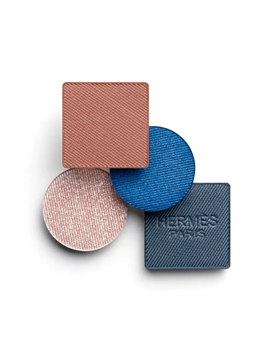 Набор пудр для век Ombres d'Hermès Powder Quartet For Eyes, 04 Ombres Marines — изображение 7 из 10